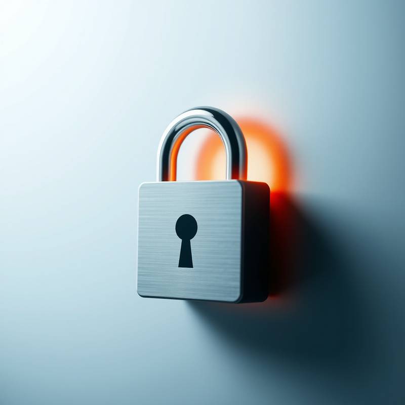 Cadeado de privacidade simbolizando a proteção de dados